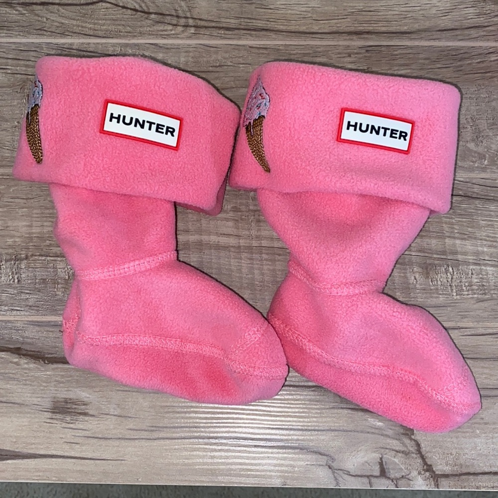 Hunter Pink Ice Cream Toddler Boot Socks Small